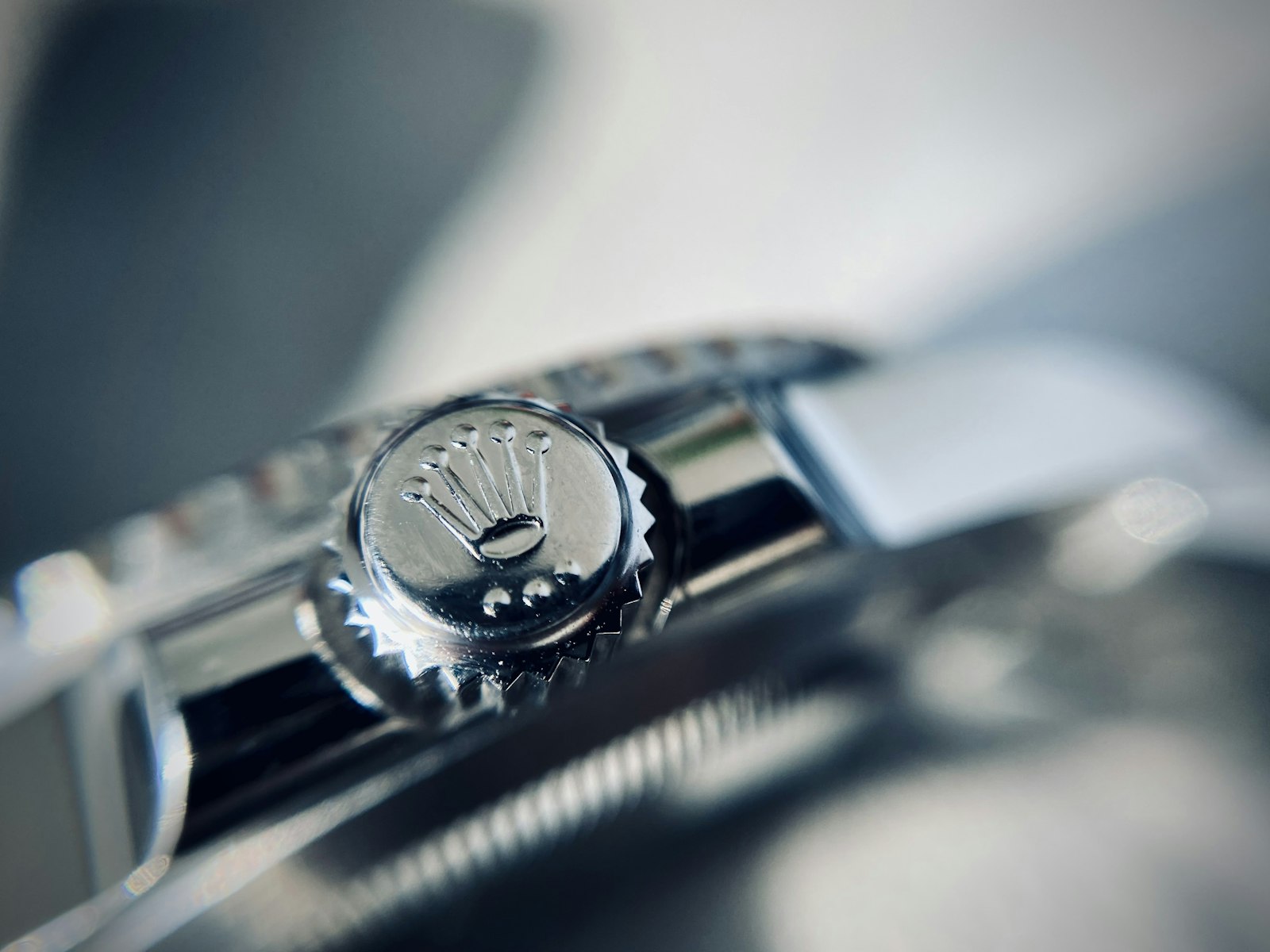 Close-up of a Rolex watch